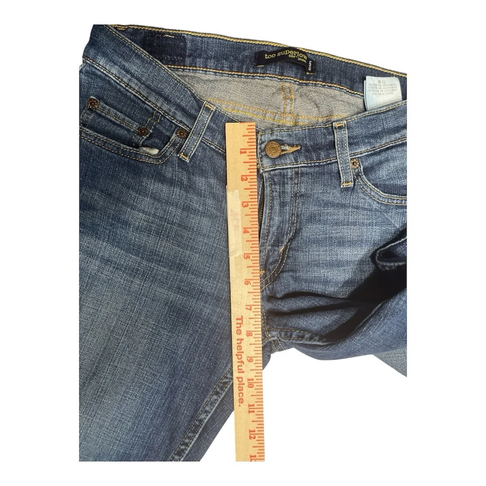 Levi's Y2k Sz 11 M Too Superlow 524 Flare Jeans - Picture 4 of 10